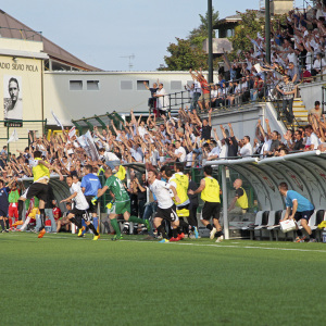 Il fischio finale di Pro Vercelli-SudTirol del 7 giugno 2014 (Foto Ivan Benedetto)