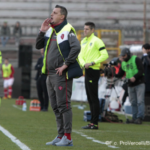 Andrea Camplone durante Perugia-Pro Vercelli (Foto Ivan Benedetto)