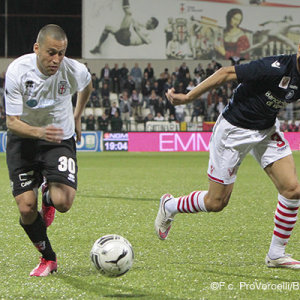 Nunzio Di Roberto contro il Vicenza (Foto Ivan Benedetto)