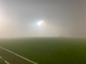 La nebbia sul "Giuseppe Voltini" (Foto Ivan Benedetto)