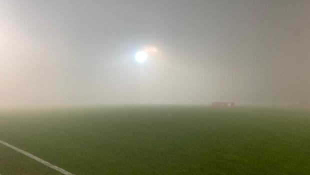 La nebbia sul "Giuseppe Voltini" (Foto Ivan Benedetto)