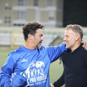 Giuseppe Scienza e Michele Marcolini (Foto F.C. Pro Vercelli 1892)