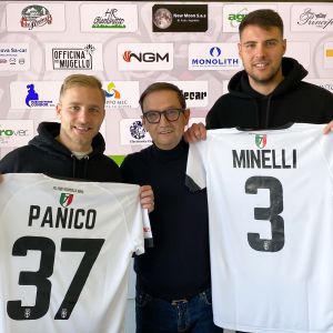 Panico, Pinciroli, Minelli (Foto F.C. Pro Vercelli 1892)