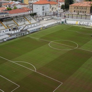 Il nuovo sintetico del "Silvio Piola" (Foto F.C. Pro Vercelli 1892)